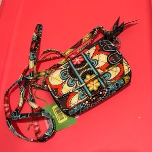 NWT VERA BRADLEY All in one Crossbody flower shower bag, wallet purse wristlet